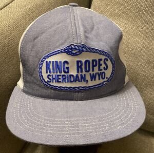 NEW! King Ropes Sheridan Wyoming Denim Snapback Foam Trucker Hat Cap